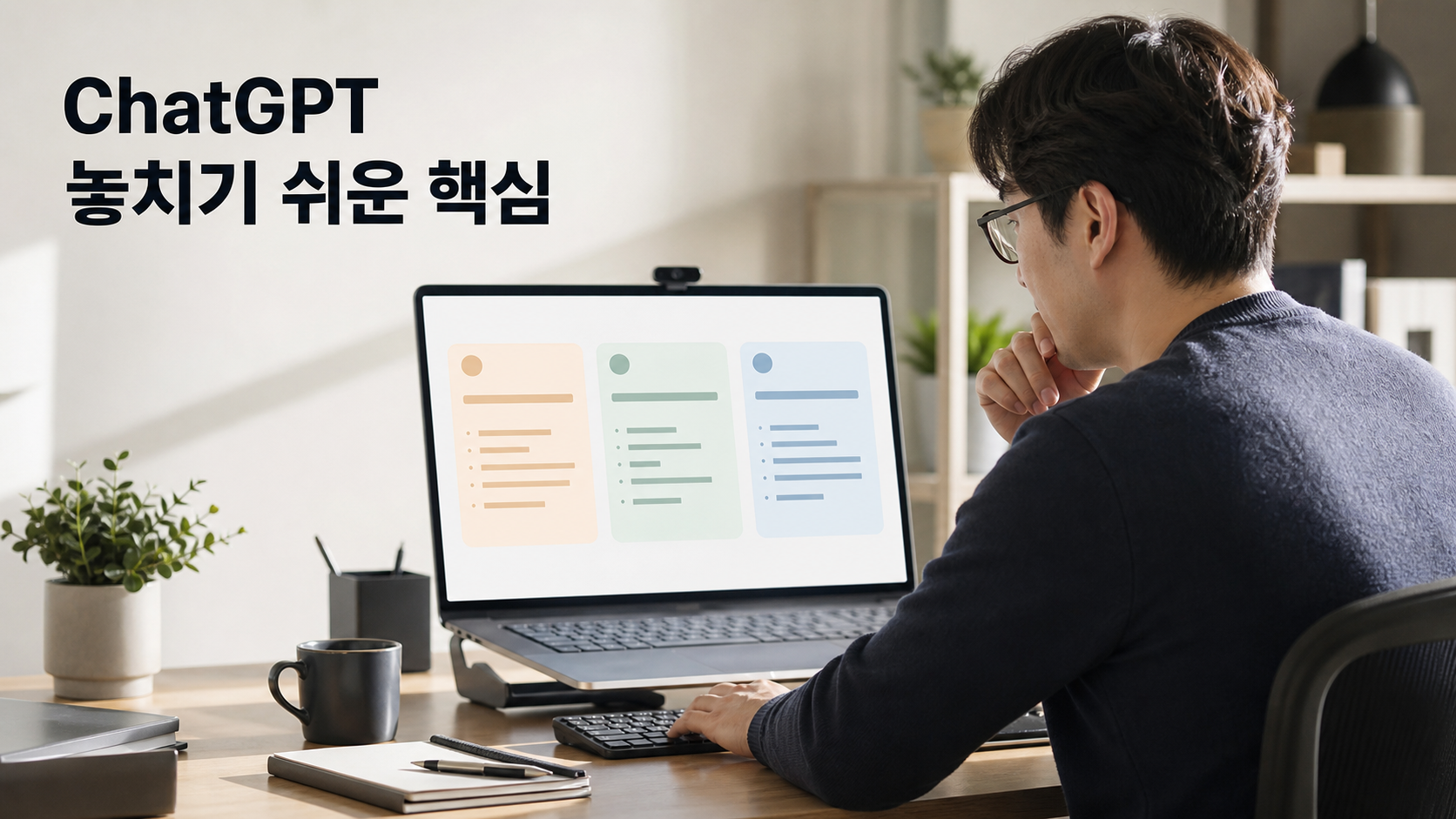ChatGPT 이메일 초안이 어색할 때: 내 말투 예시·사실·요청을 분리해 검수하는 법 안내용 실사형 생성 이미지